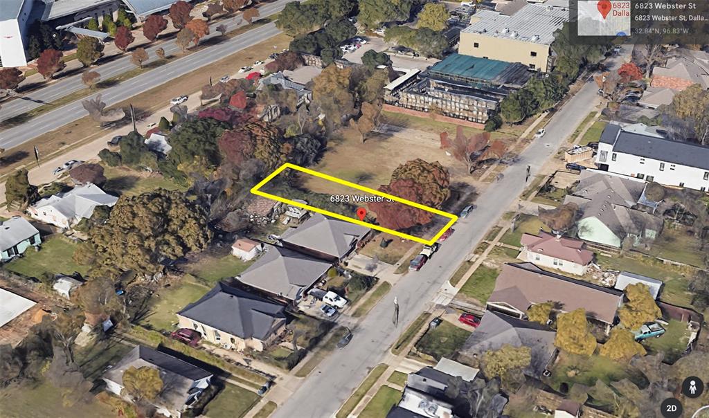 6823 Webster Street Dallas, TX 75209 - Photo 7 of 13 an aerial view of a house with a yard