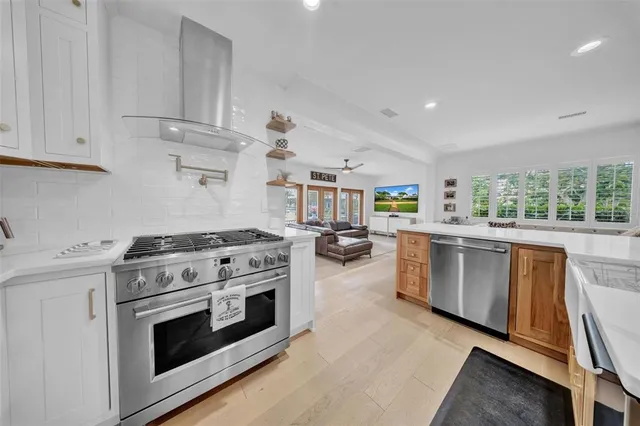 a close view of stove