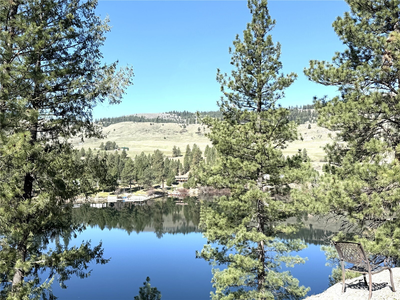 8 Julian Bay Road Republic, WA 99166 - Photo 22 of 40 a view of a lake with a city