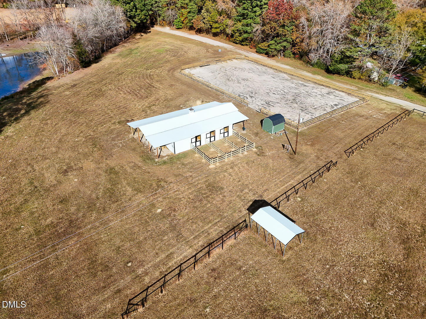 9637 Earpsboro Chamblee Road Zebulon, NC 27597 - Photo 26 of 42 a view of a dry yard with trees and stairs