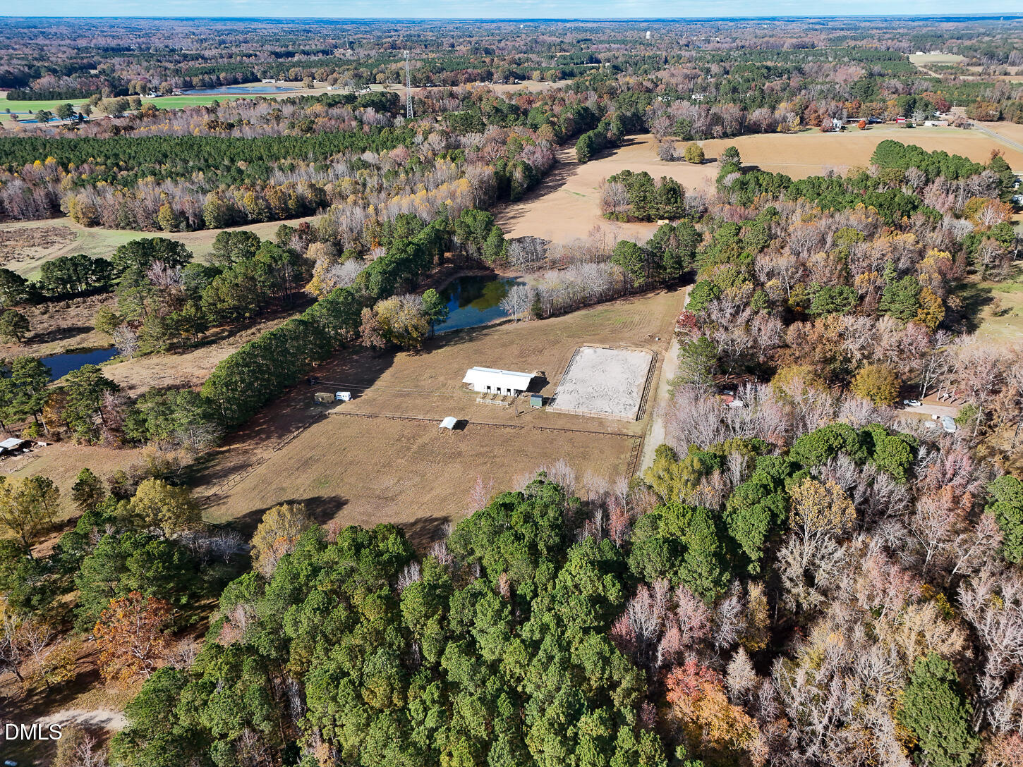 9637 Earpsboro Chamblee Road Zebulon, NC 27597 - Photo 33 of 42 an aerial view of a houses with a yard