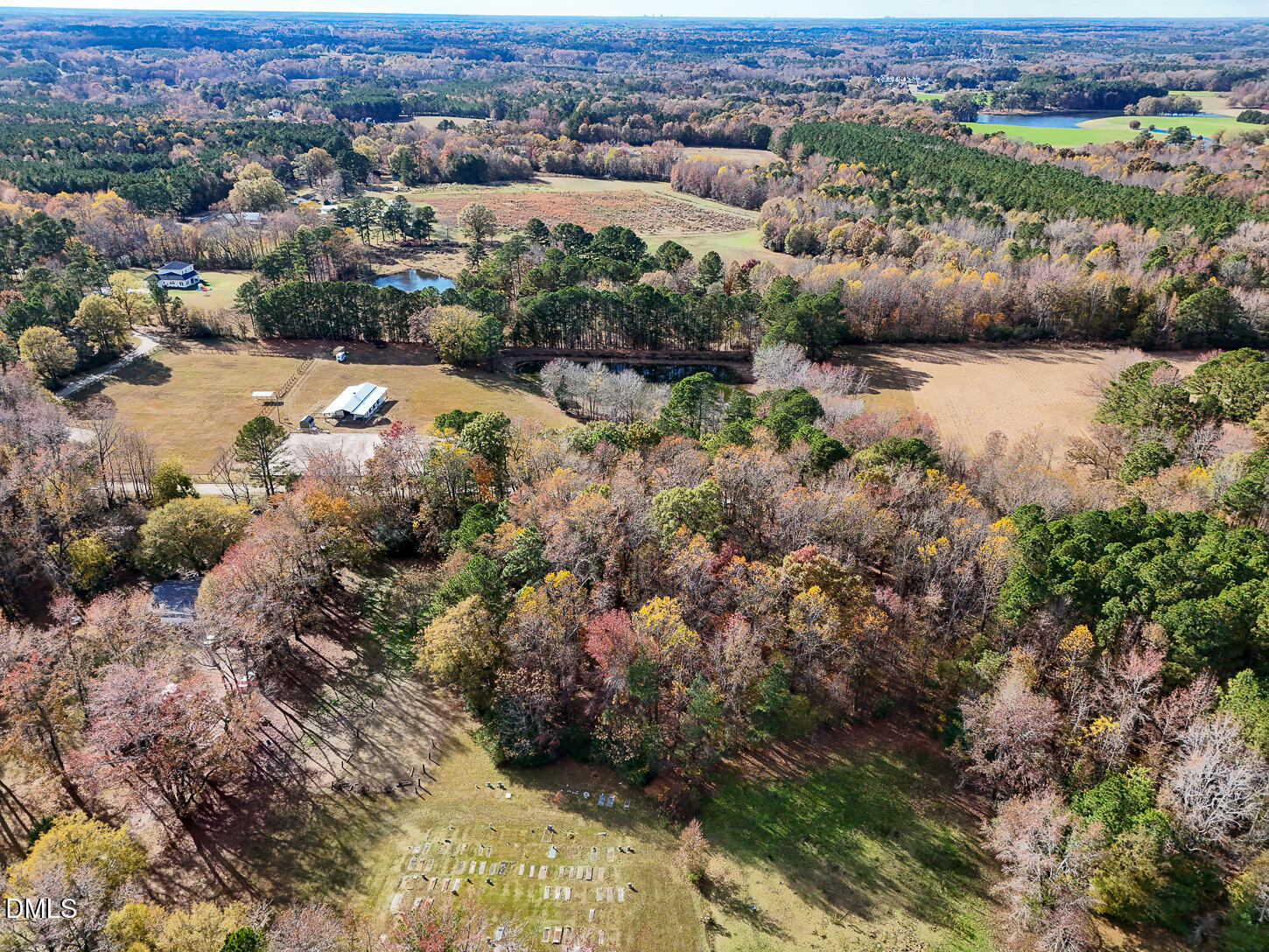 9637 Earpsboro Chamblee Road Zebulon, NC 27597 - Photo 35 of 42 an aerial view of a houses with a yard