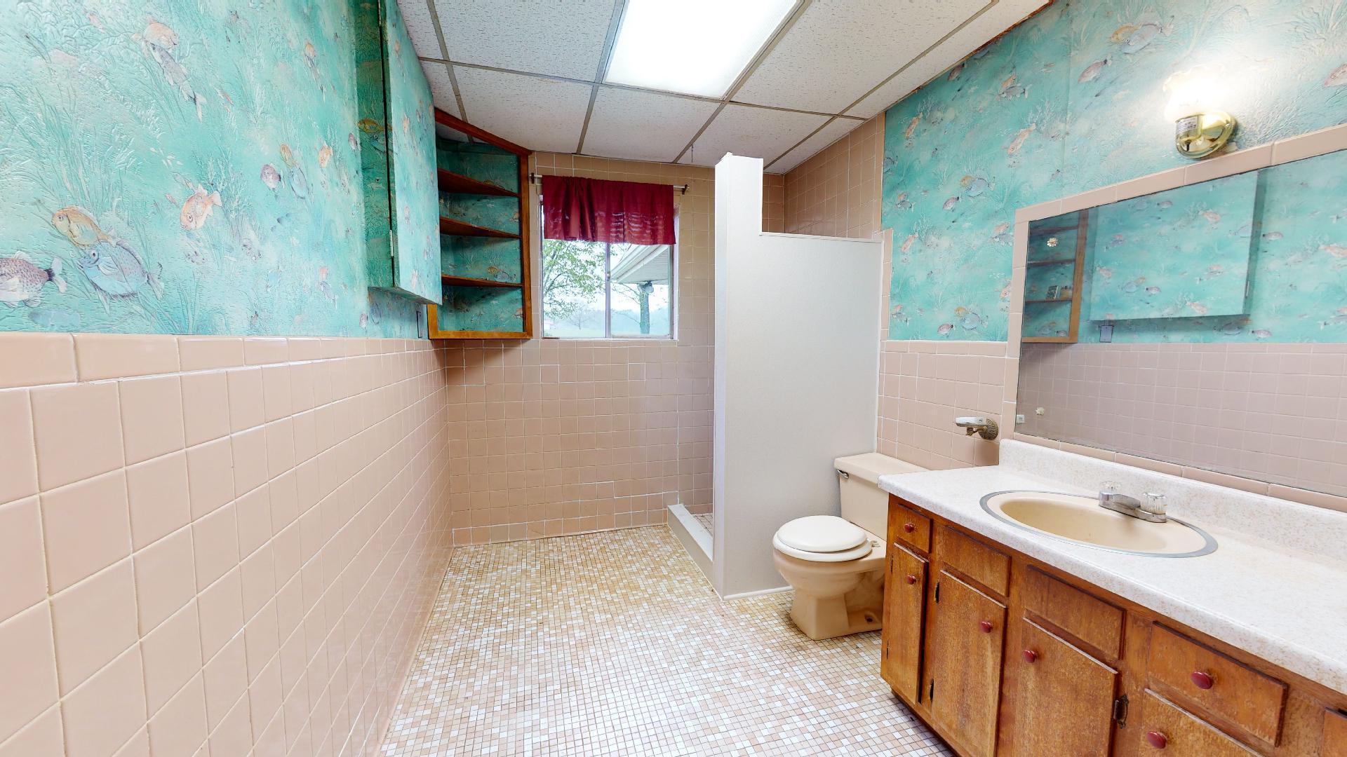 420 Long Level Road Southwest Floyd, VA 24091 - Photo 11 of 15 a bathroom with a sink a toilet and shower
