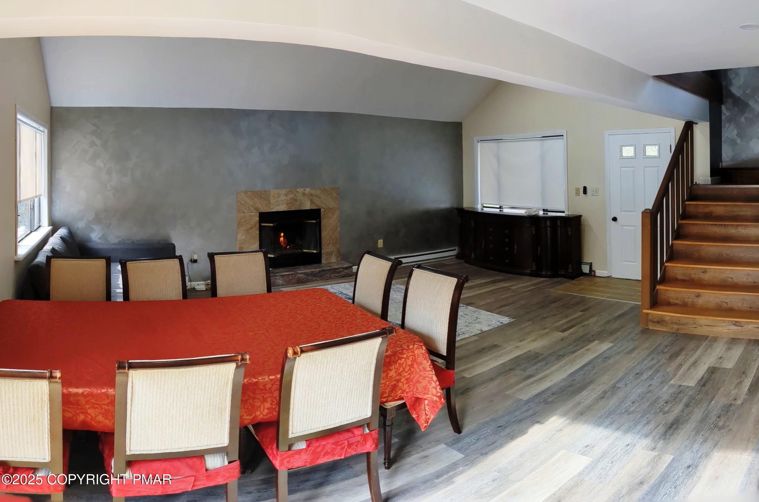 1027 Valley Road Newfoundland, PA 18445 - Photo 4 of 28 a view of a dining room with furniture and wooden floor