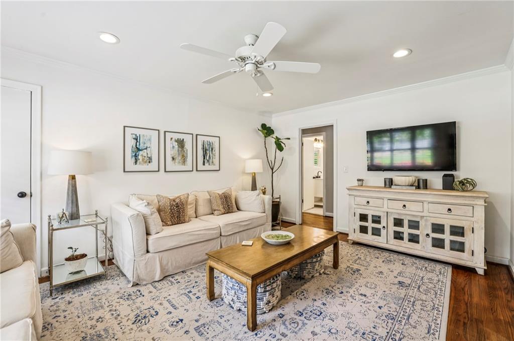 2226 Fairway Circle Northeast Brookhaven, GA 30319 - Photo 4 of 26 a living room with furniture and a flat screen tv