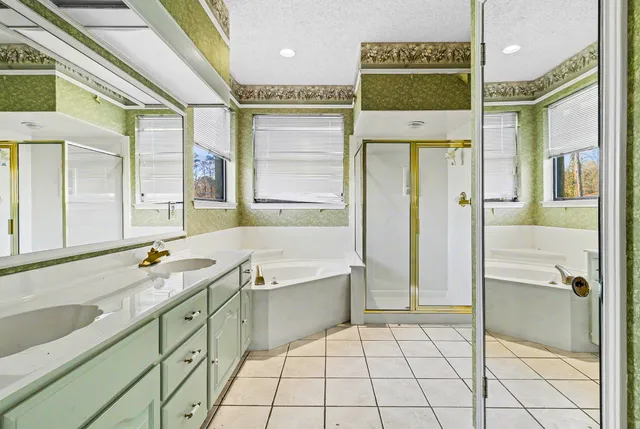 a view of a porch with a backyard