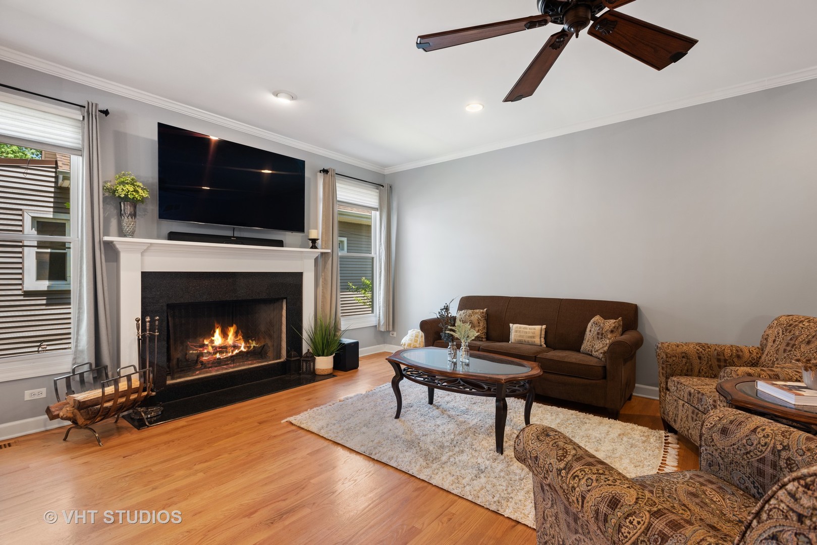 N210 Silverleaf Boulevard Wheaton, IL 60187 - Photo 19 of 48 a living room with furniture and a fireplace