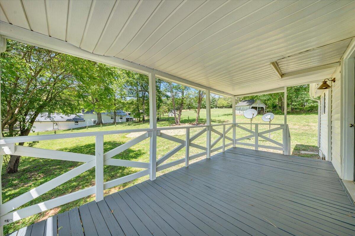 350 Mills Road Callaway, VA 24067 - Photo 24 of 45 a view of deck with flat screen tv
