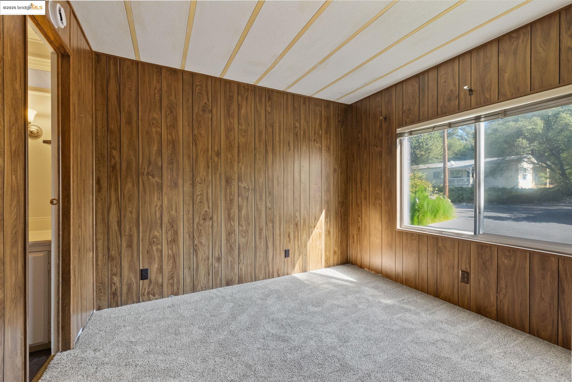10956 Green Street, Unit 186 Columbia, CA 95310 - Photo 15 of 21 Carpeted spare room with wood walls
