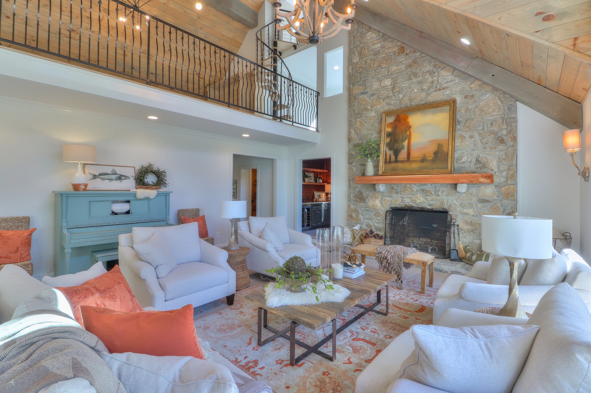 653 Flippen Road Lebanon, TN 37087 - Photo 6 of 49 a living room with furniture and a fireplace