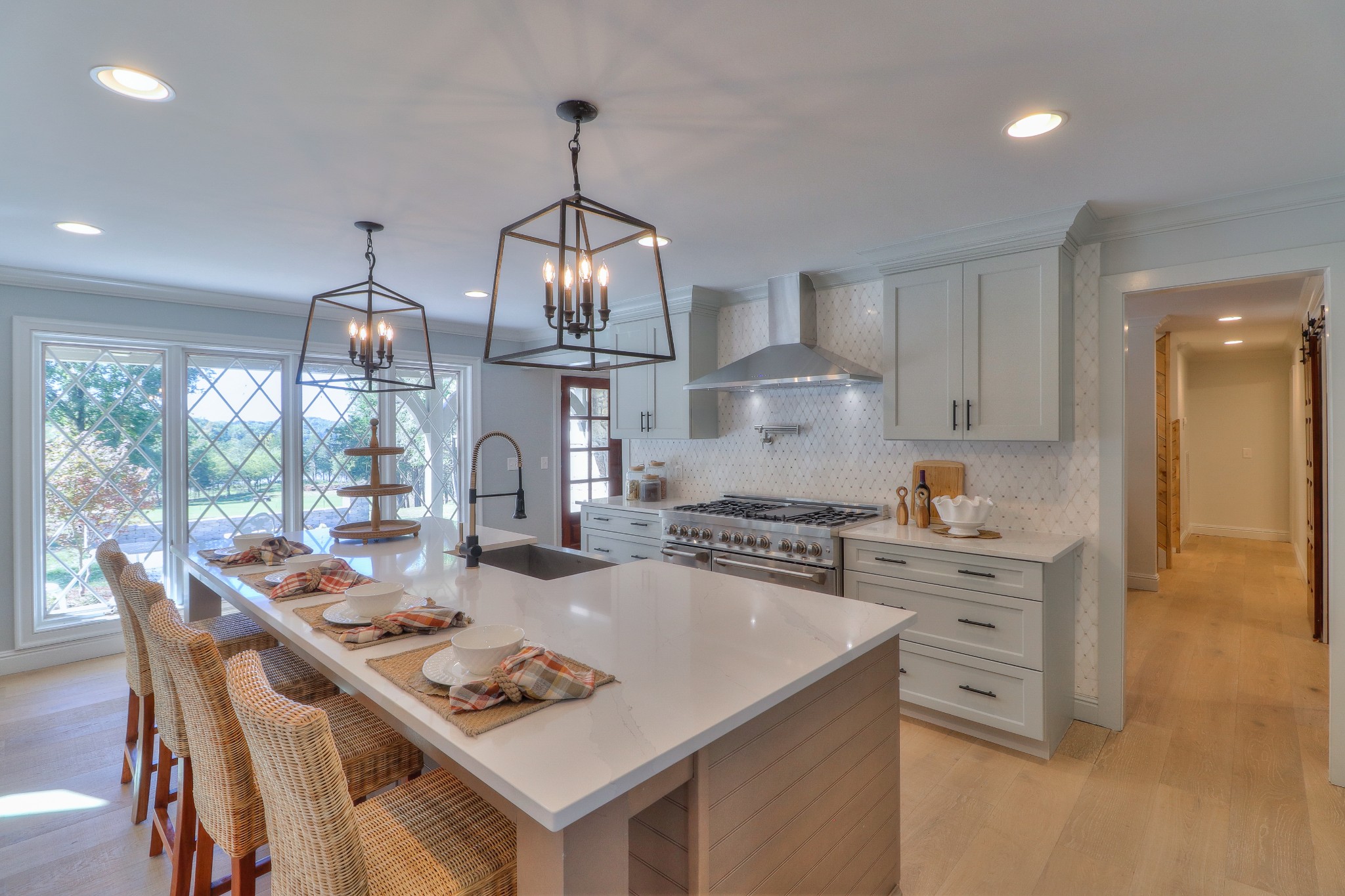 653 Flippen Road Lebanon, TN 37087 - Photo 9 of 49 a view of a dining room with furniture wooden floor and chandelier