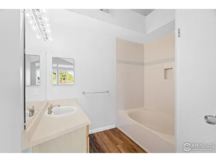 a view of small space with racks on the wall