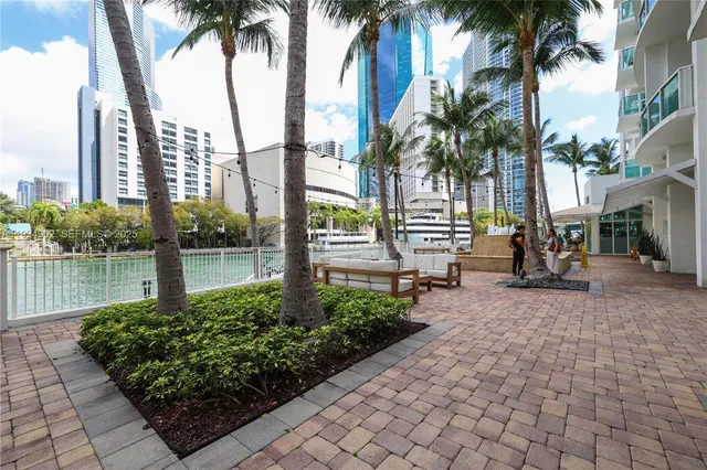 a view of a city with tall buildings