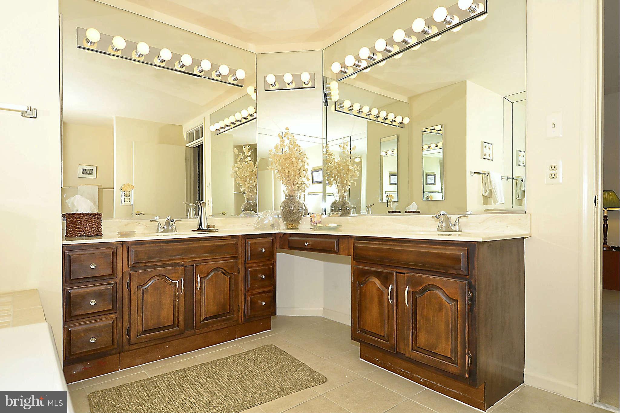 10708 Brewer House Road North Bethesda, MD 20852 - Photo 18 of 26 a spacious bathroom with a sink mirror and a bathtub