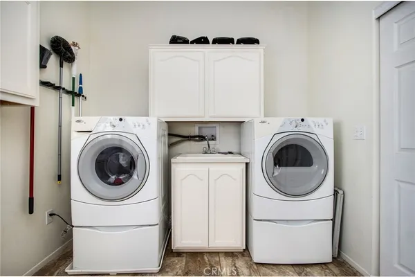 a room with storage and utility