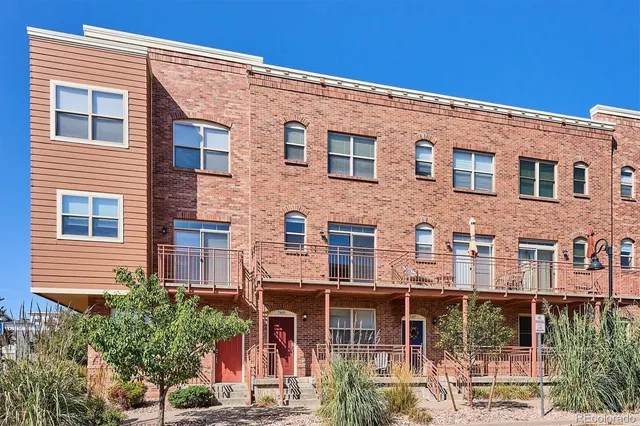 a front view of a building