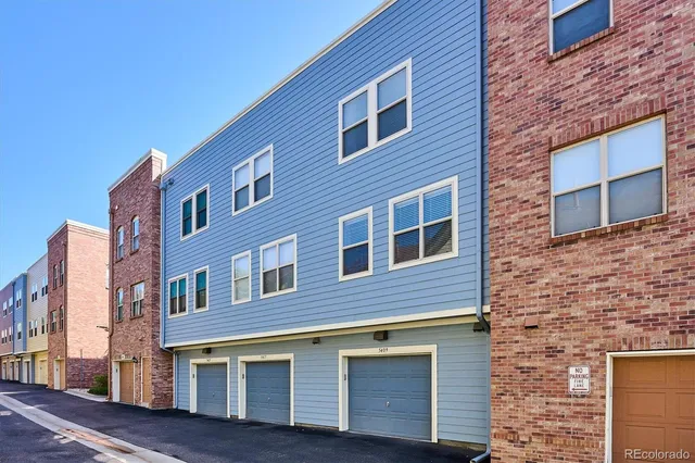 a front view of a building