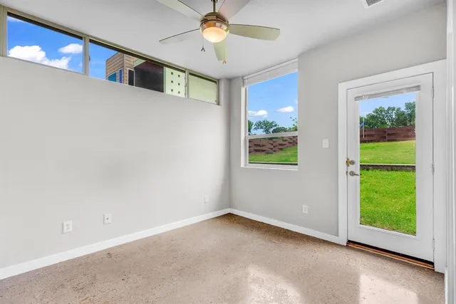 a view of an entryway with a window