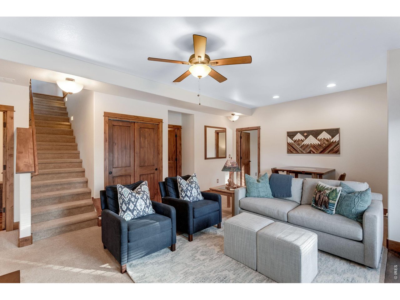 1127 Fish Creek Road Estes Park, CO 80517 - Photo 30 of 50 Downstairs living/rec room