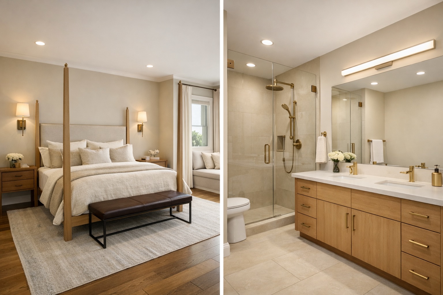 311 Ridgewood Road Austin, TX 78746 - Photo 26 of 35 Upstairs Bed/ Bath Rendering of potential updates