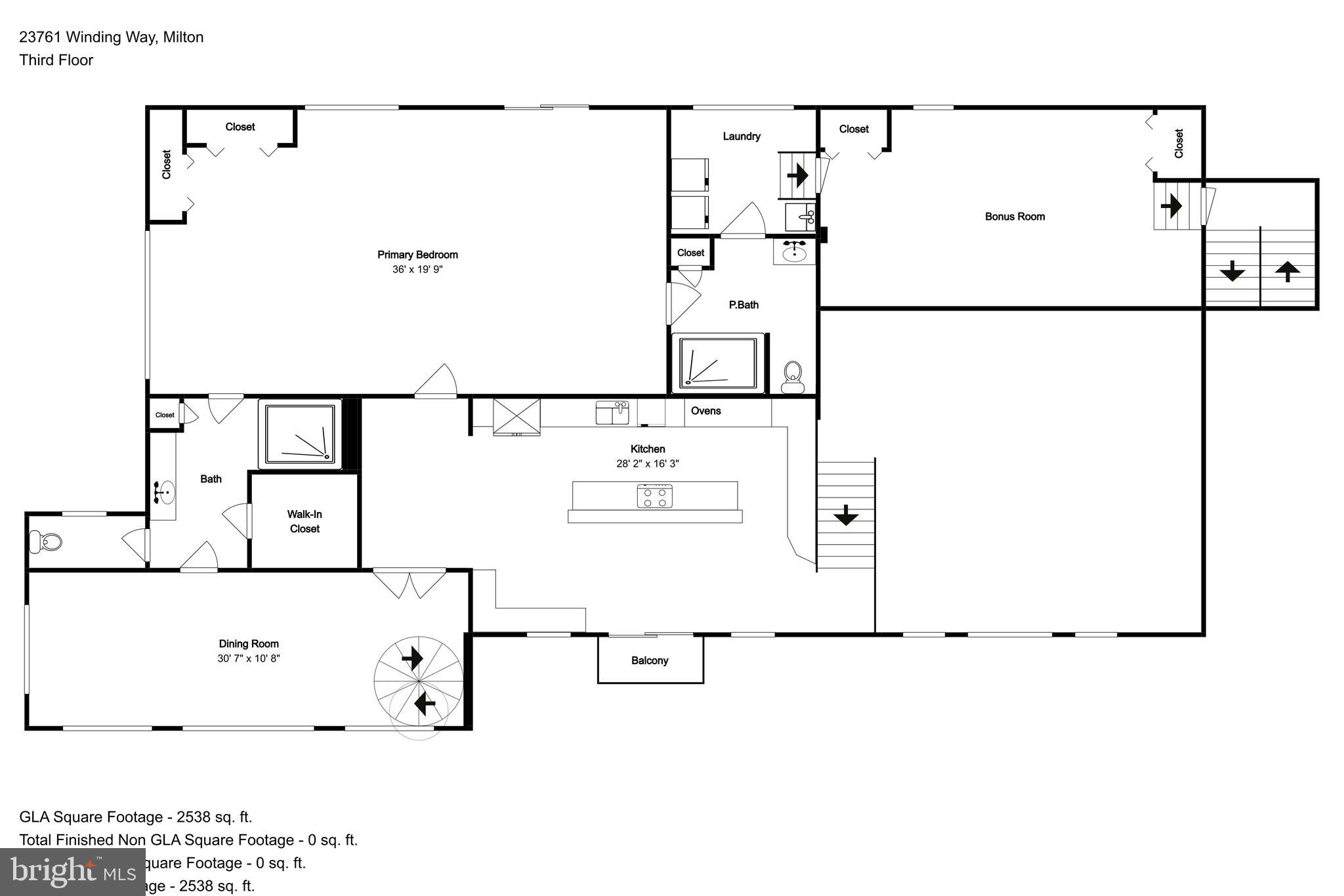 23761 Winding Way Milton, DE 19968 - Photo 125 of 127 Main House Floor Plan - Level 3