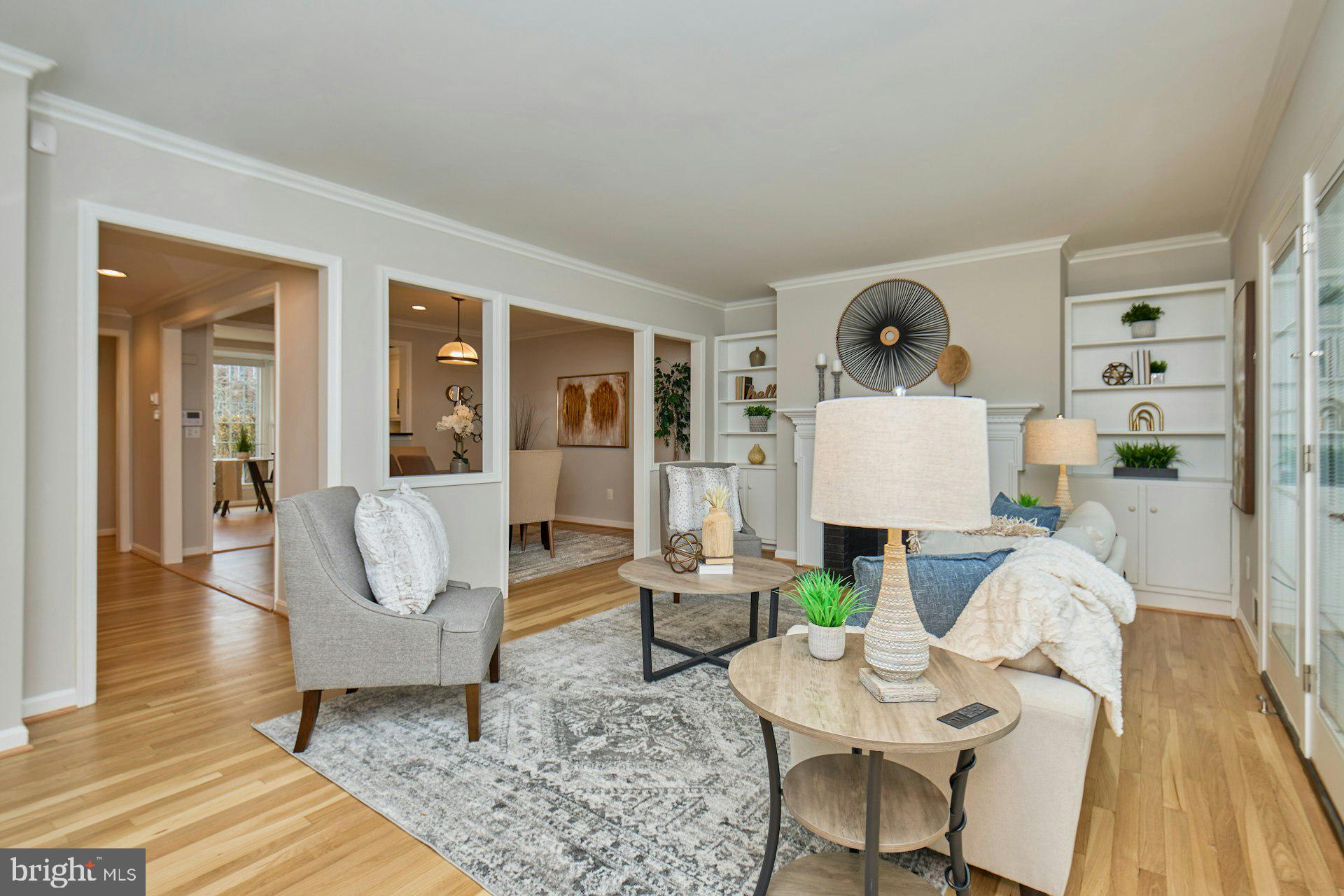 1120 Kensington Road McLean, VA 22101 - Photo 14 of 47 a living room with furniture and a fireplace