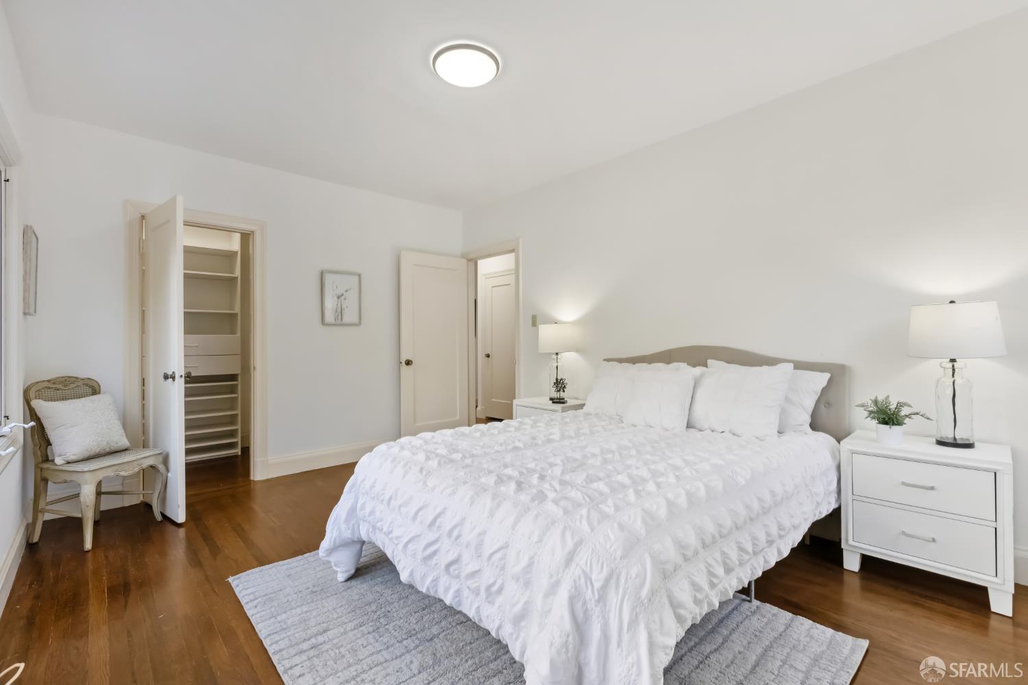 1316 Castillo Avenue Burlingame, CA 94010 - Photo 20 of 33 a bedroom with a bed and a chair