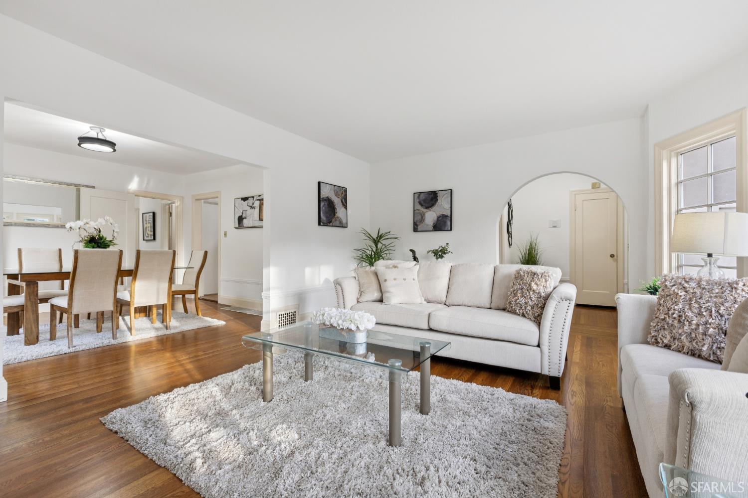 1316 Castillo Avenue Burlingame, CA 94010 - Photo 5 of 33 a living room with furniture and wooden floor