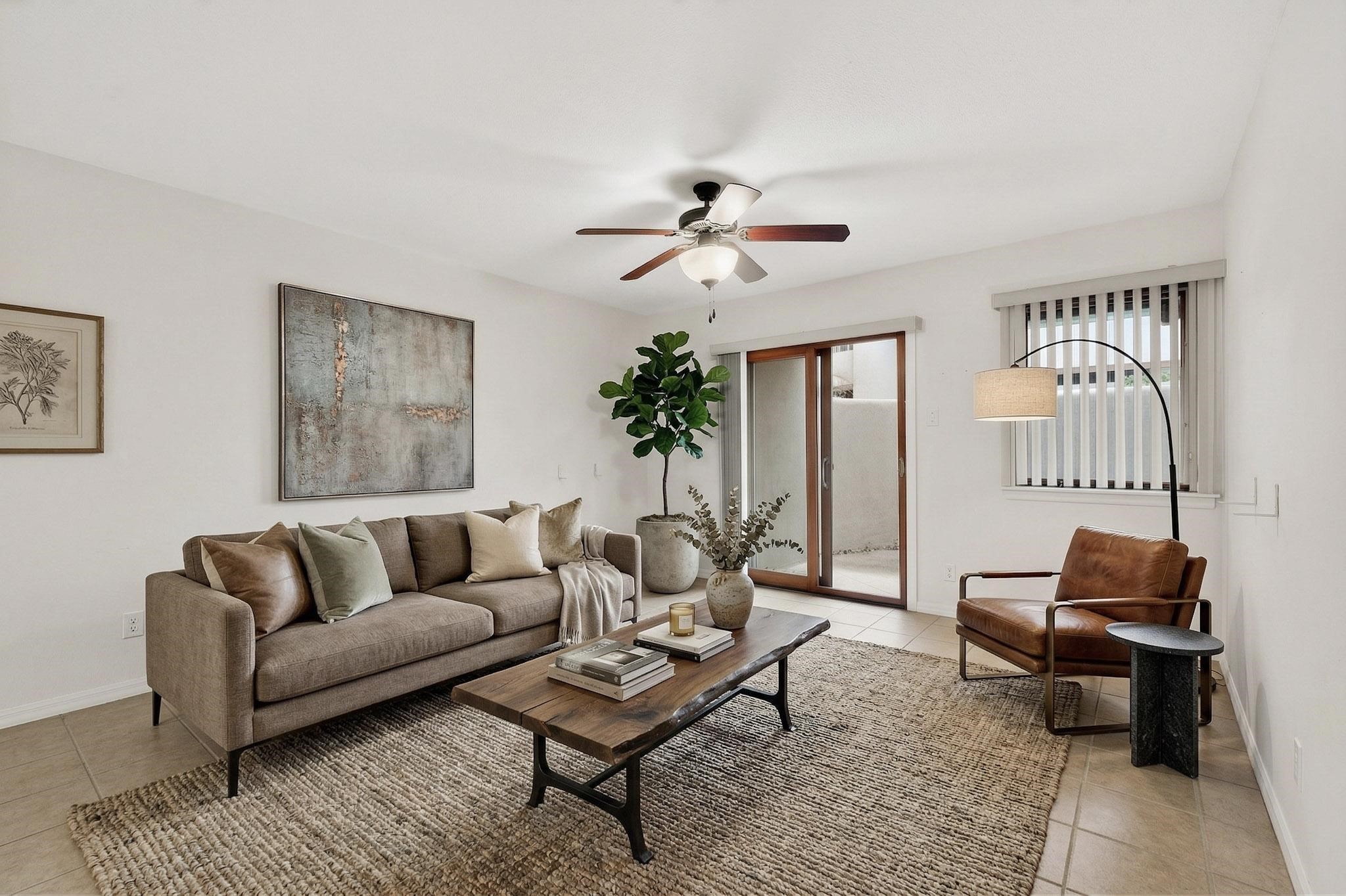601 West San Mateo Road, Unit 27 Santa Fe, NM 87505 - Photo 2 of 27 Living Area (Virtually Staged)