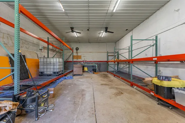 a view of storage and utility room