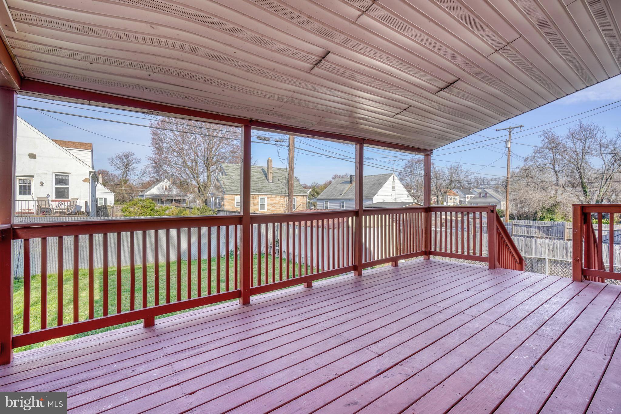 7826 Highpoint Road Parkville, MD 21234 - Photo 19 of 22 Rear Deck