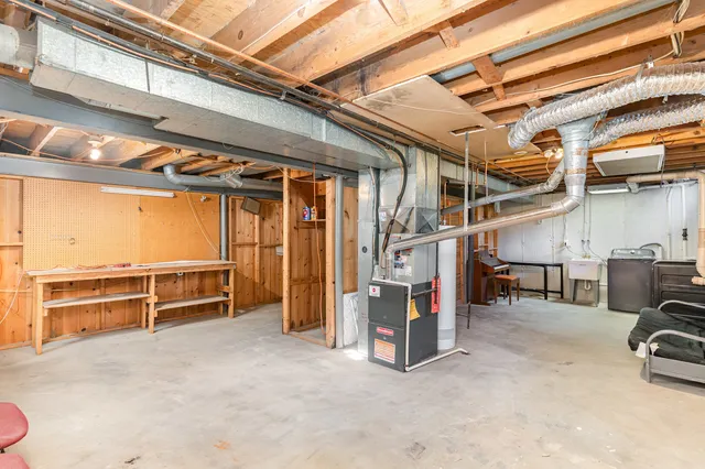 a view of storage and utility room