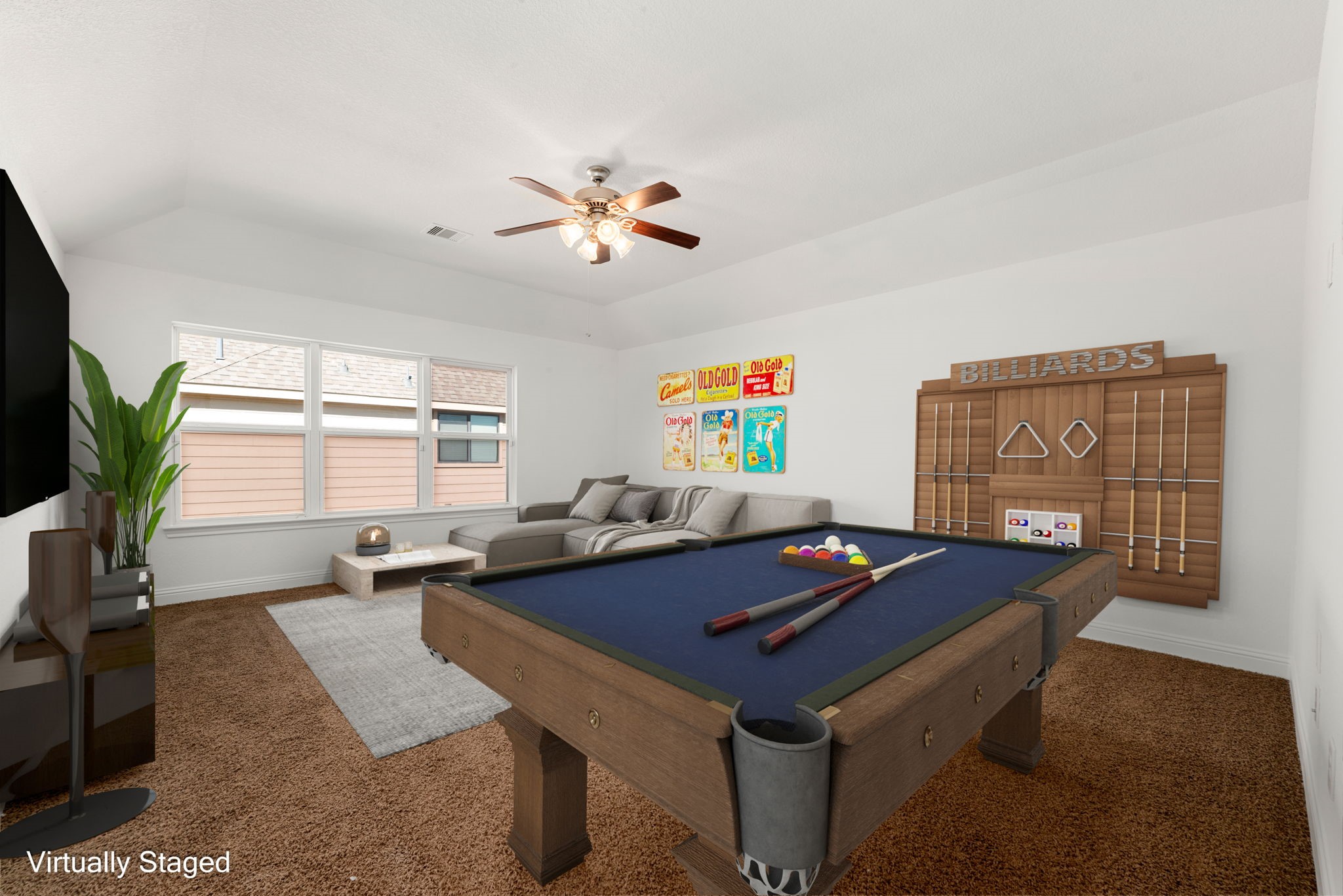 22719 Shieldhall Lane Tomball, TX 77375 - Photo 30 of 49 a living room with furniture and a flat screen tv