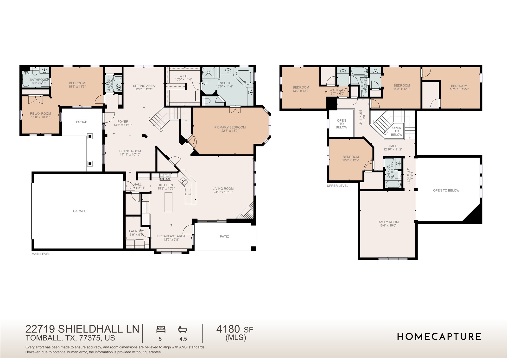 22719 Shieldhall Lane Tomball, TX 77375 - Photo 46 of 49 a picture of a floor plan