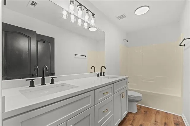 a swimming pool with wooden fence