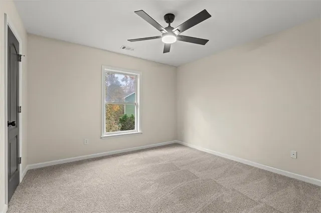 a backyard of a house