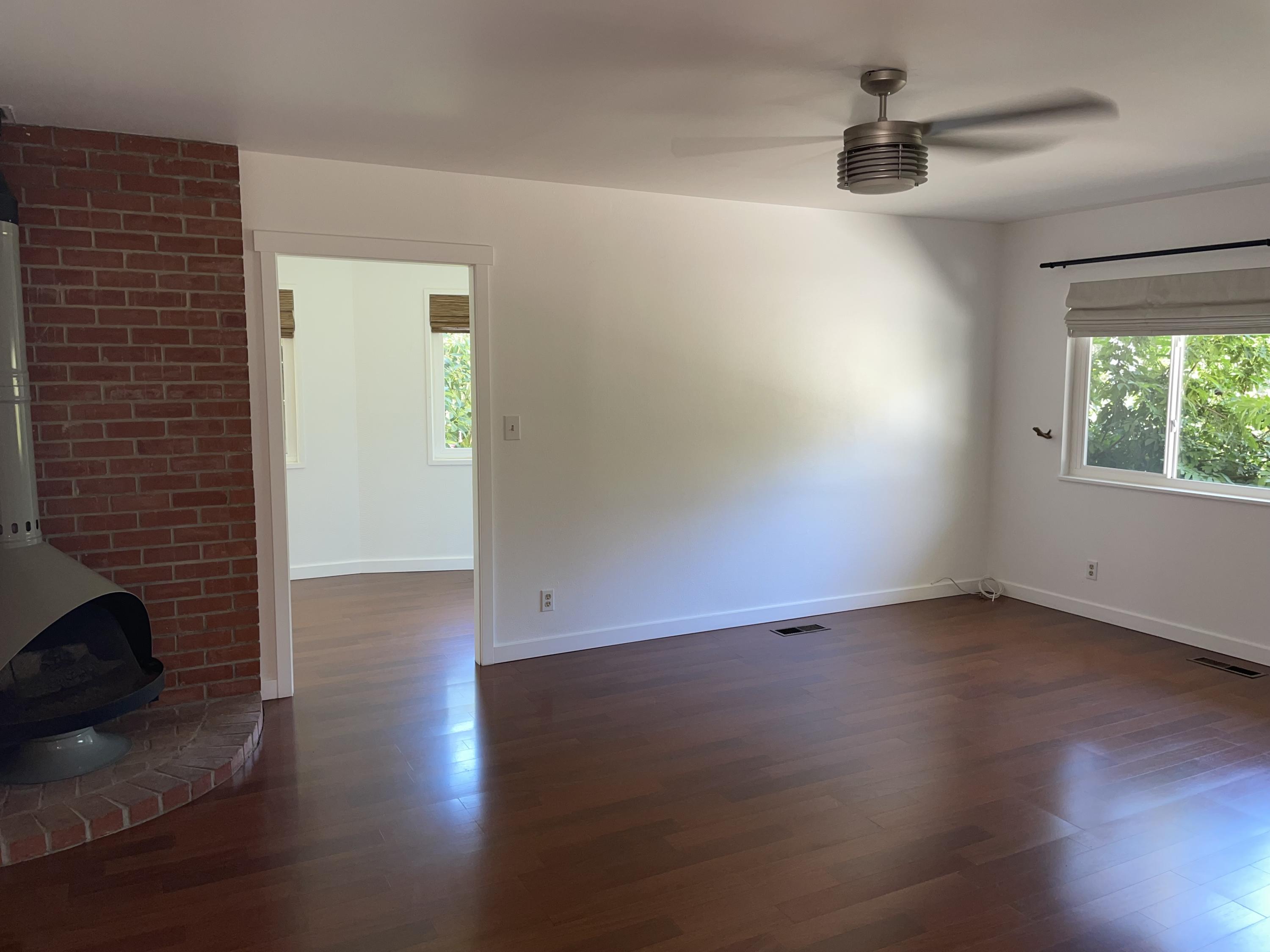 2948 Torito Road Montecito, CA 93108 - Photo 16 of 25 a view of an empty room with wooden floor and a window
