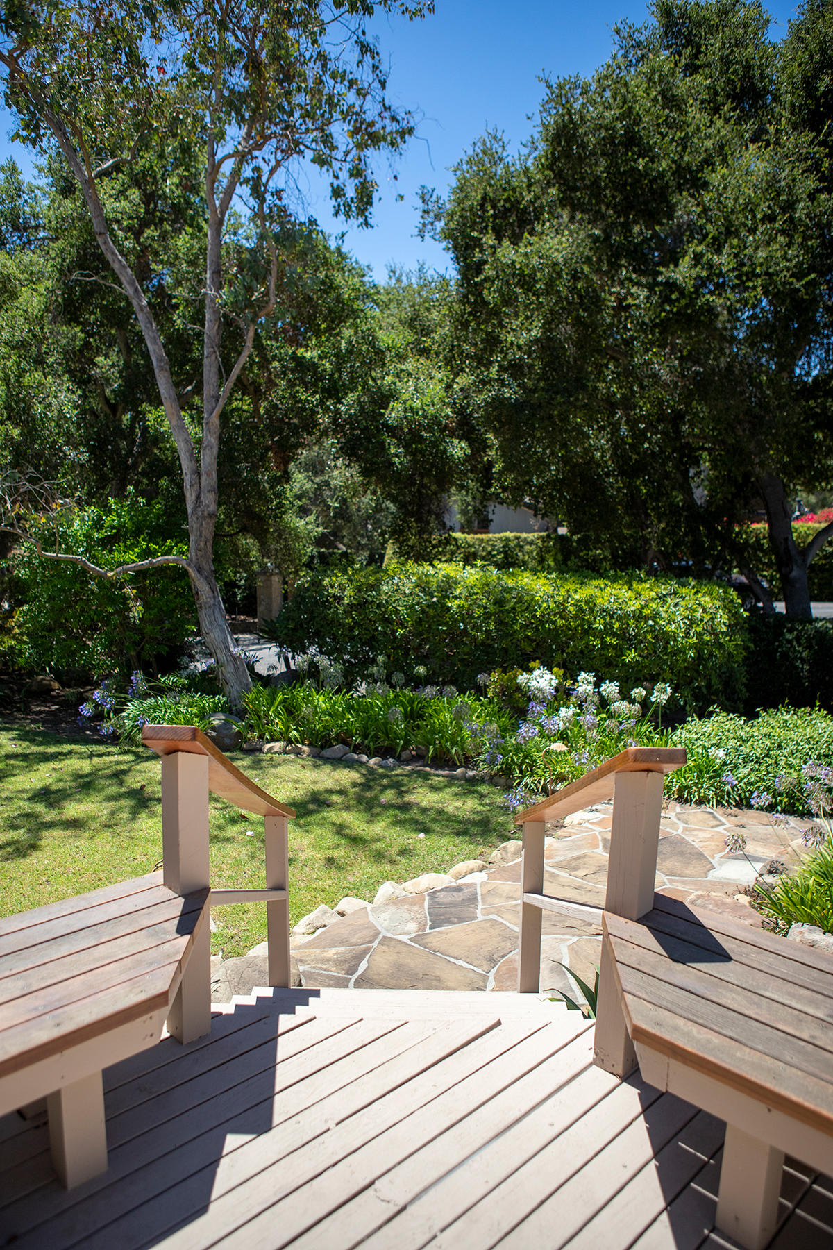 2948 Torito Road Montecito, CA 93108 - Photo 20 of 25 a view of a chairs and table on the patio with a yard