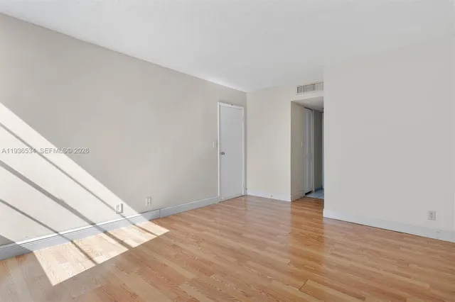 a view of an empty room