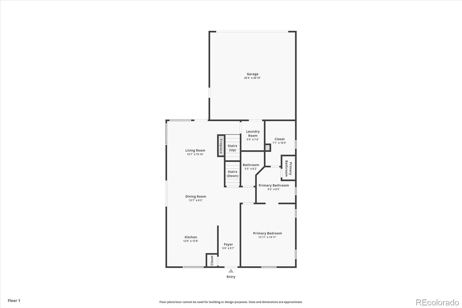 1947 King Street Denver, CO 80204 - Photo 38 of 40 a picture of a floor plan
