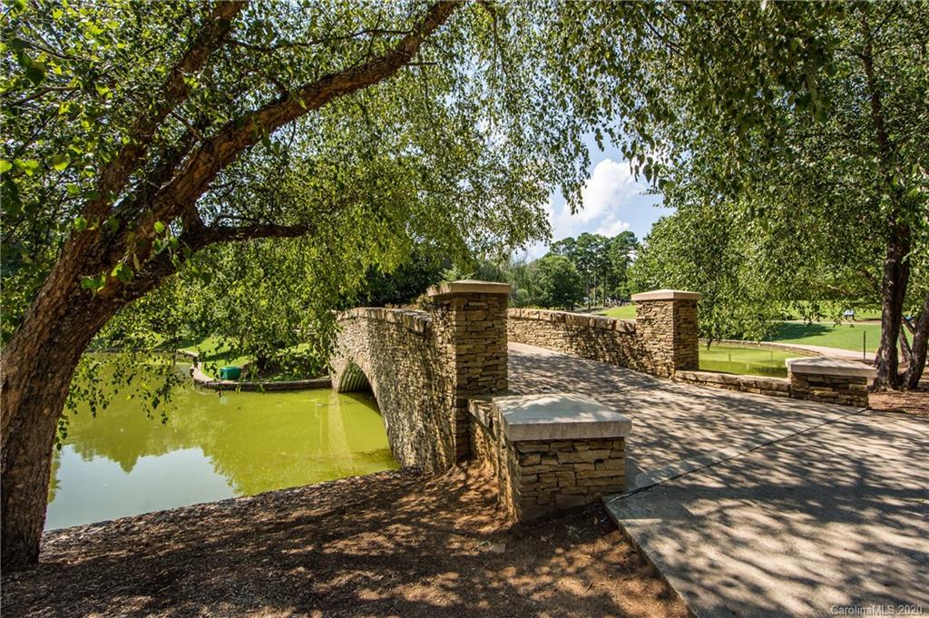 1501 Lilac Road Charlotte, NC 28209 - Photo 21 of 21 a view of a ocean with a bench and trees around