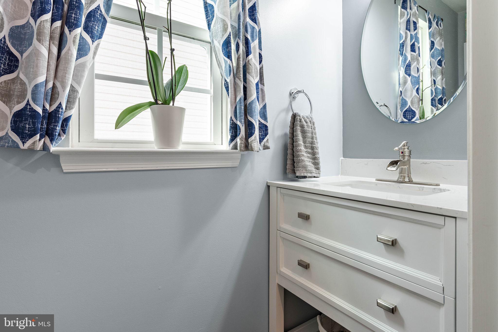 102 Pixie Moss Road Pottstown, PA 19464 - Photo 17 of 45 a bathroom with a sink and a mirror