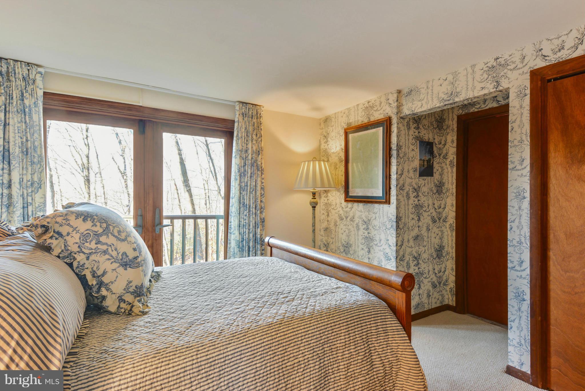 1401 Blue Mt Road Monkton, MD 21111 - Photo 13 of 30 Bedroom #1 with attached 1/2 bath/access to deck