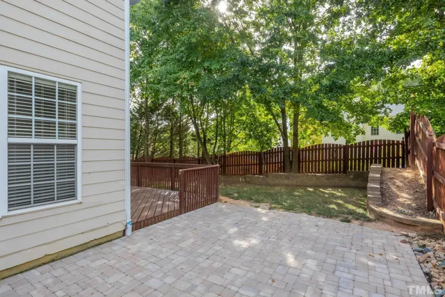 a view of backyard and tree