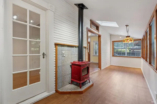 a view of a living room