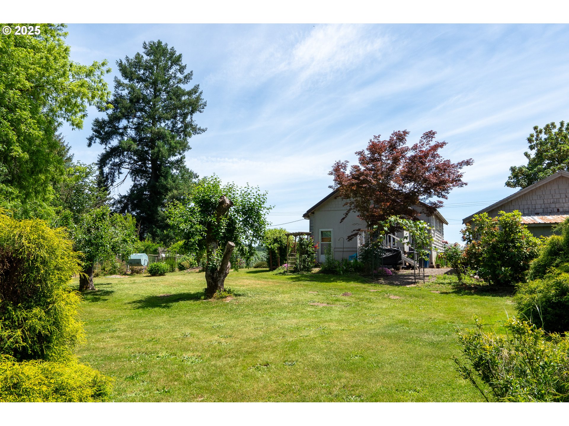 16163 French Prairie Road Northeast Woodburn, OR 97071 - Photo 20 of 47 a grassy field with lots of trees
