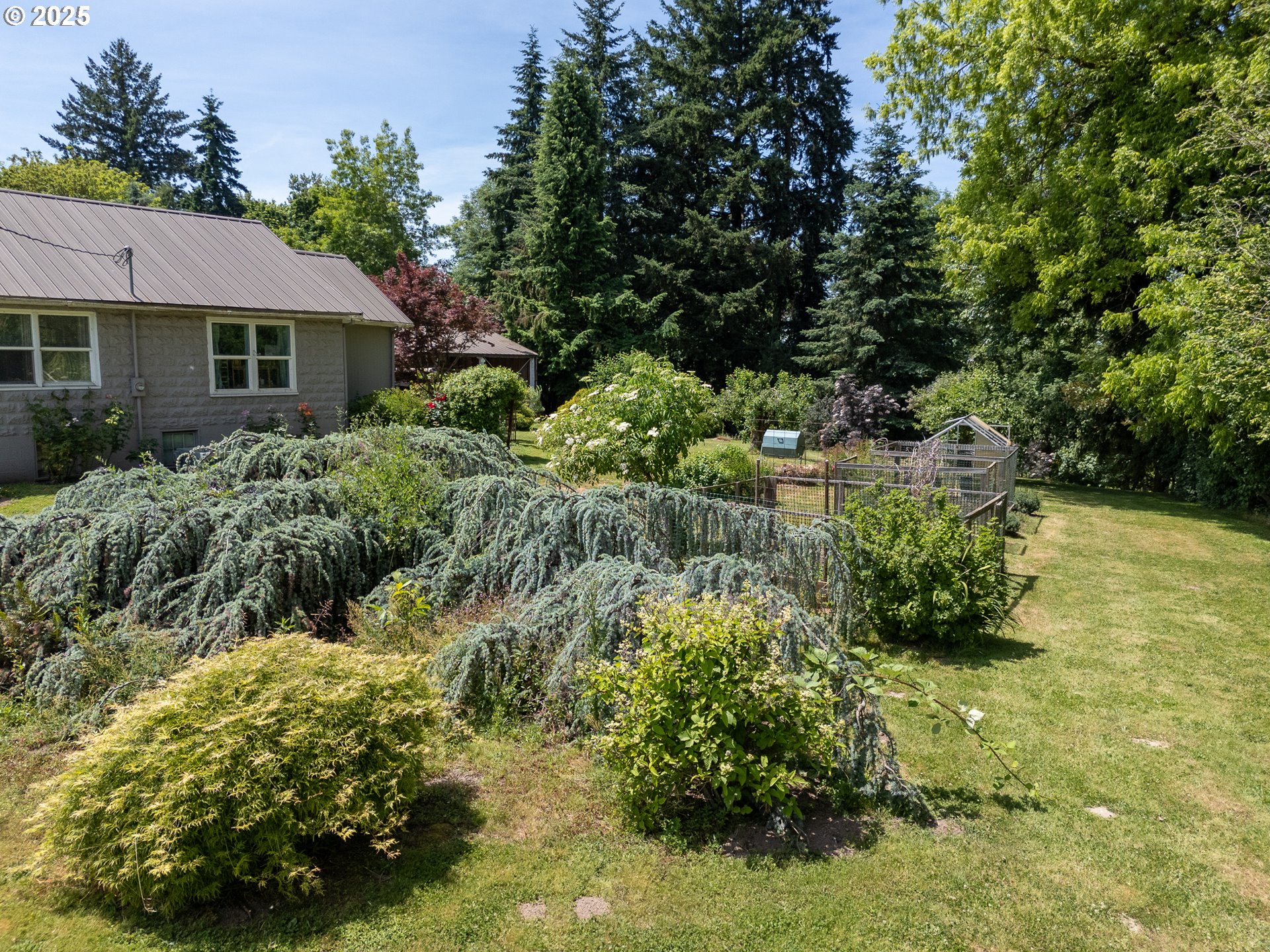 16163 French Prairie Road Northeast Woodburn, OR 97071 - Photo 21 of 47 a view of a house with a yard