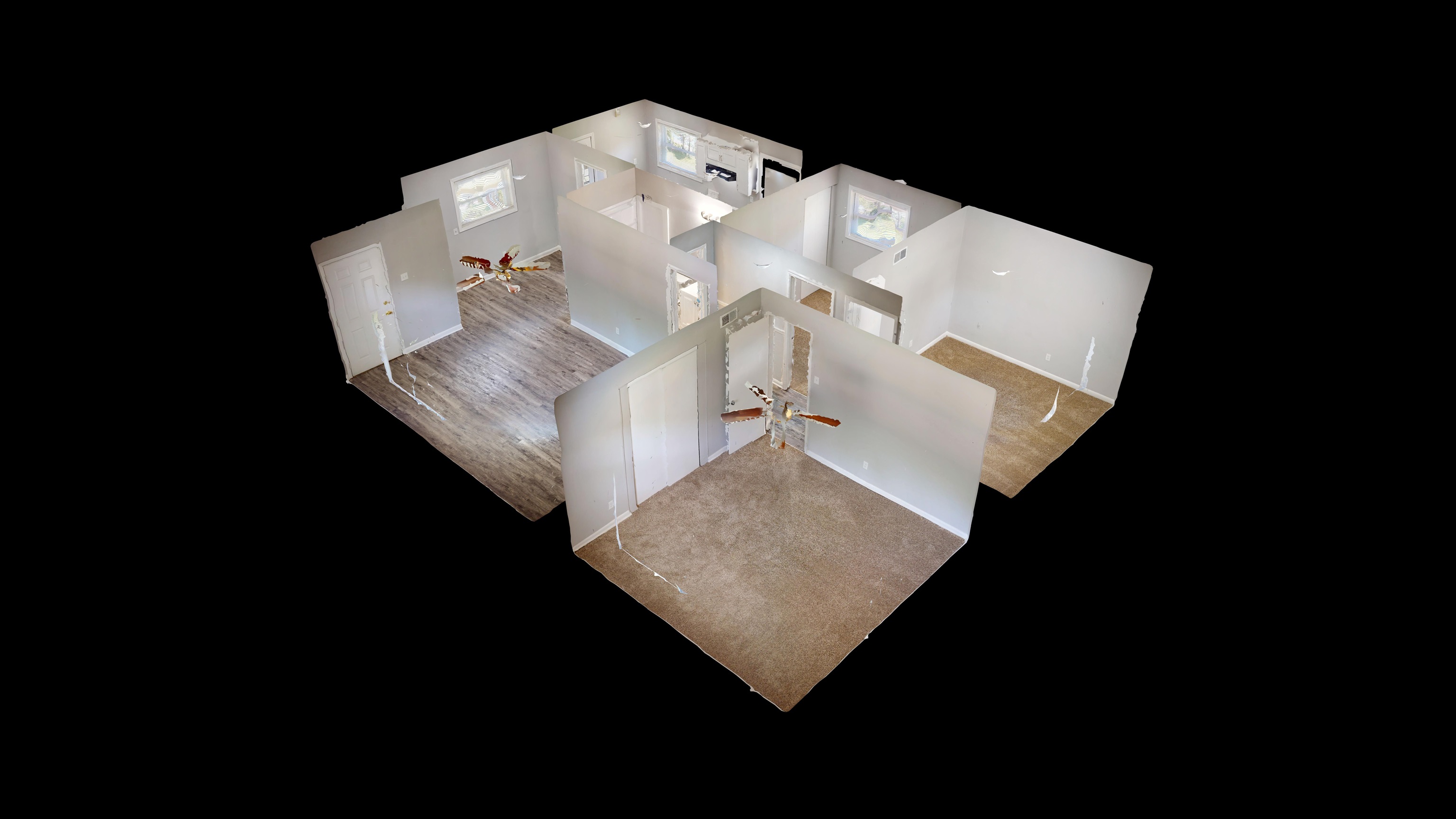 667 West Raines Road Memphis, TN 38109 - Photo 2 of 15 an aerial view of a house with a floor to ceiling window