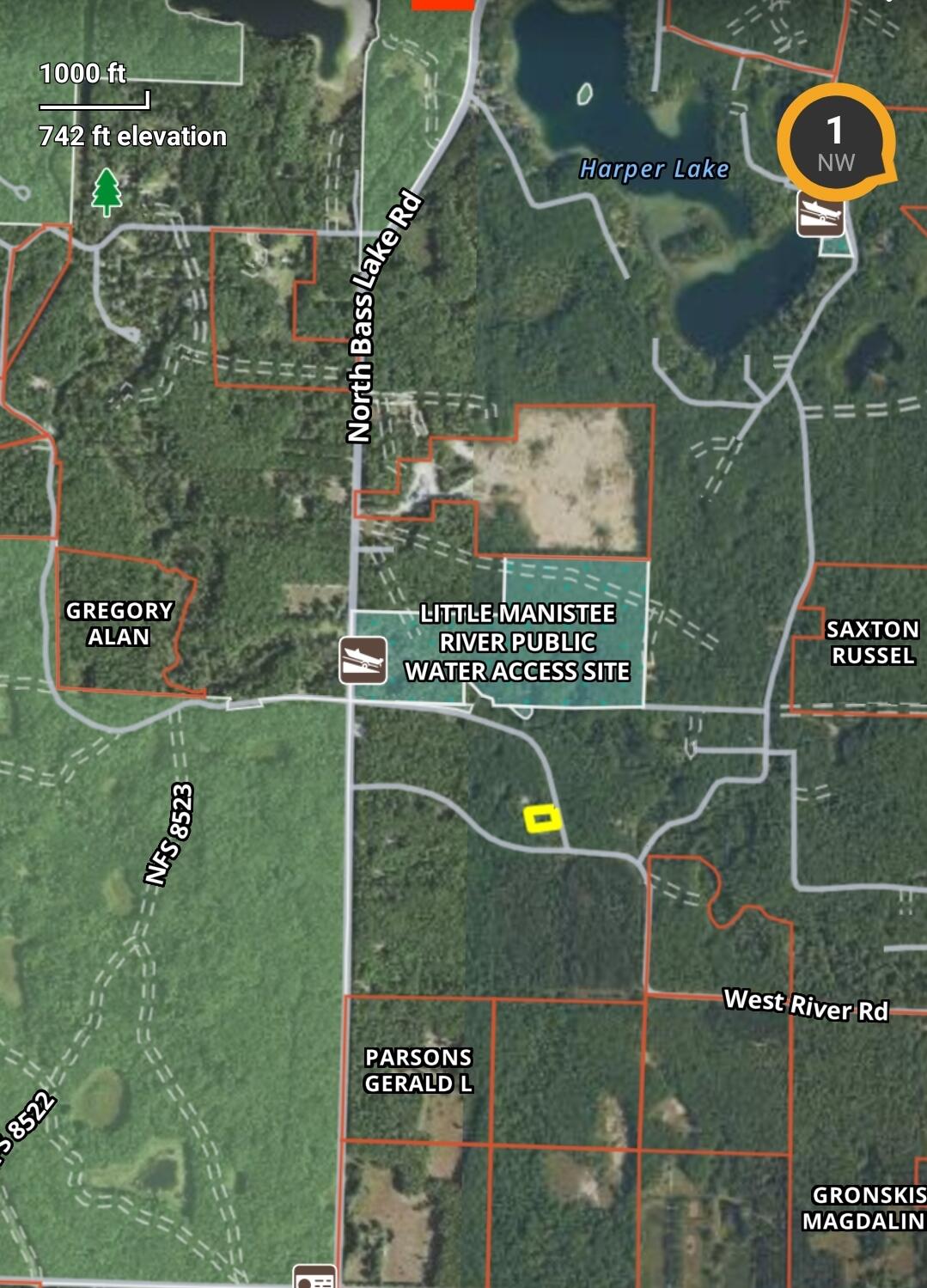 8555 West River Road Irons, MI 49644 - Photo 29 of 29 Screenshot_20230708_113216_onX Hunt