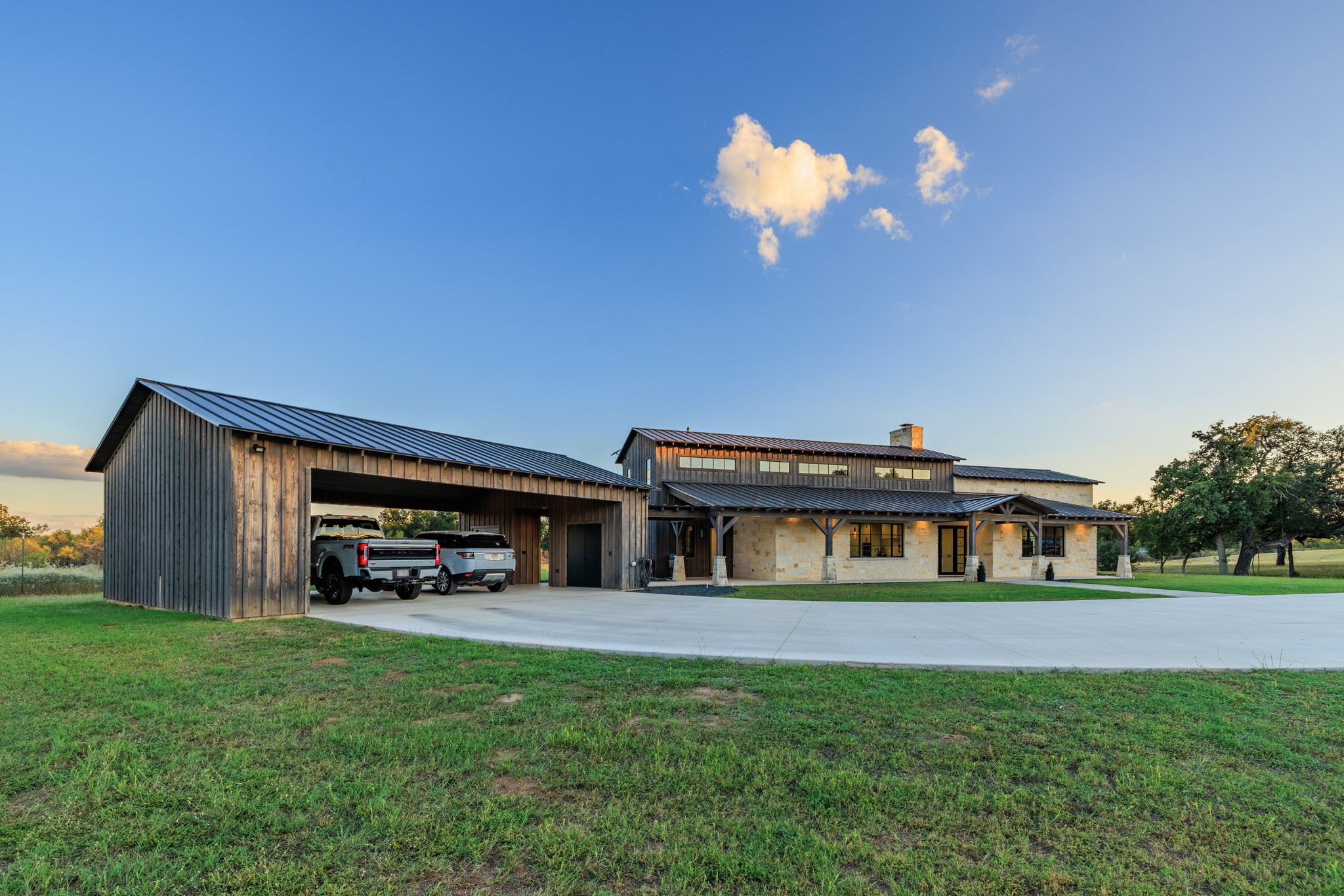 5862 Ranch Road 965 Llano, TX 78643 - Photo 7 of 40 a view of a house with a backyard
